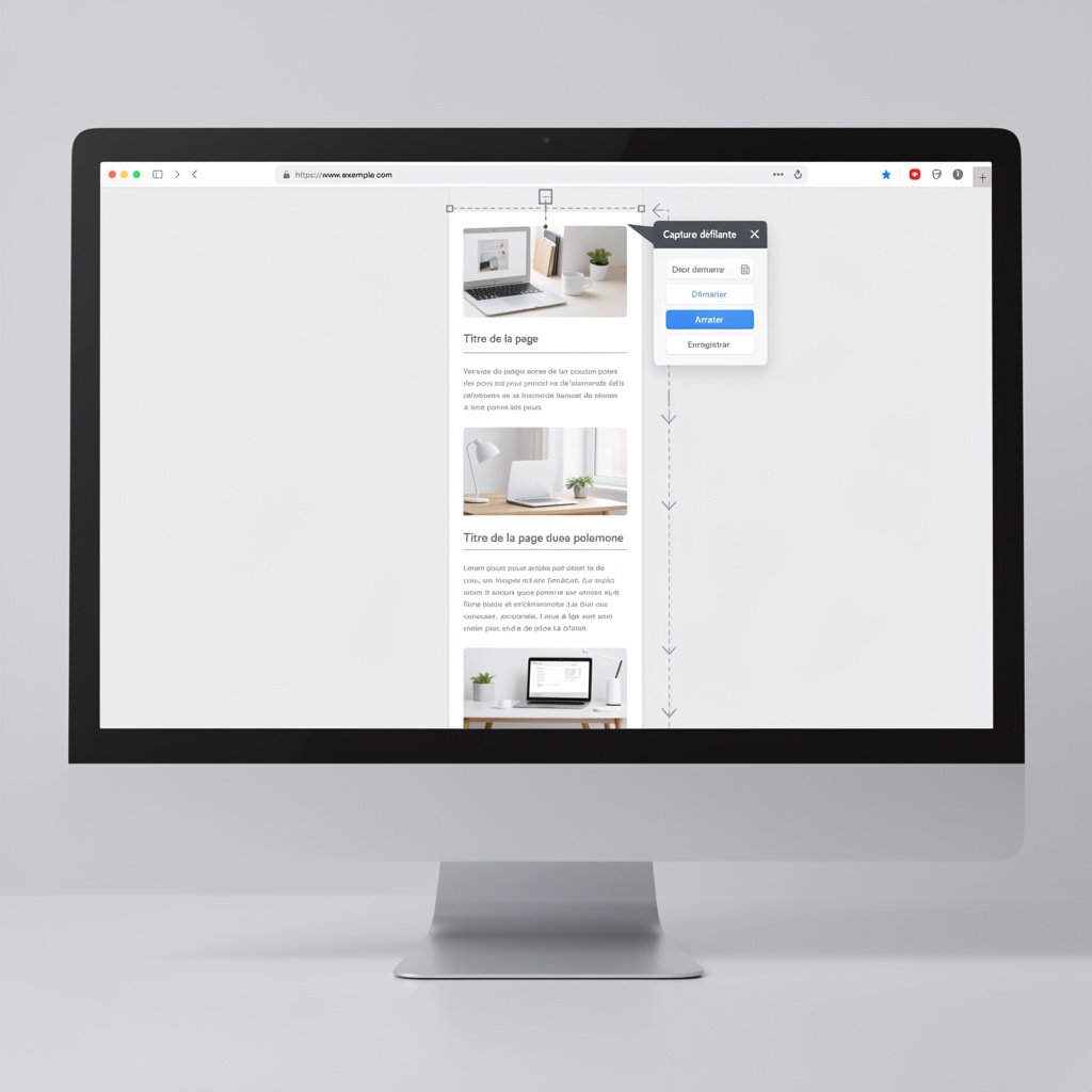 Capture défilante web